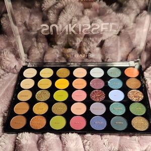 Profusion Cosmetics Sun Kissed Eyeshadow Palette - Gold, Green, Blue, Brown Hues